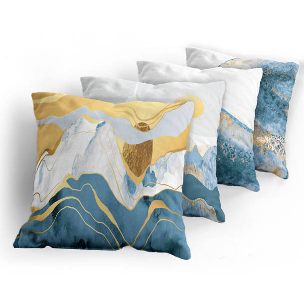 Orren Ellis Tornillo Performance Gray/Blue Rug & Reviews Wayfair